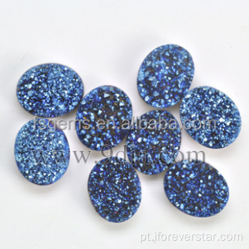 Lolite cor natural Druzy Gemstone para jóias